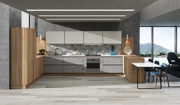 Коричневая кухня в Анапе