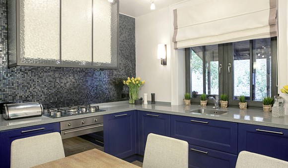 Синяя кухня в Твери