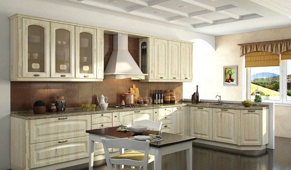 Бежевая кухня в Нальчике