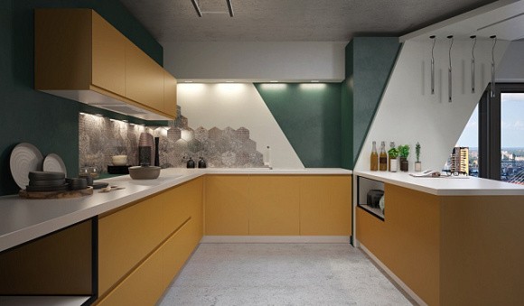 Желтая кухня в Южно-Сахалинске