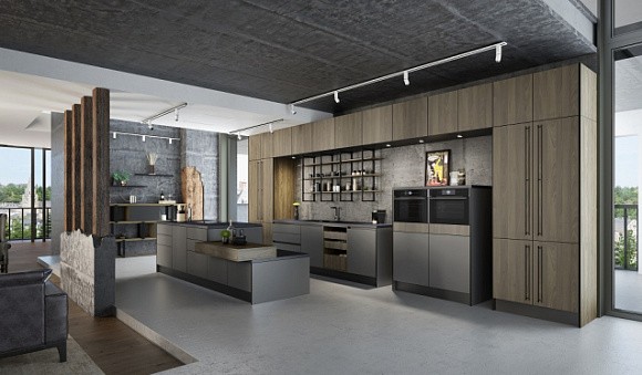 Серая кухня в Санкт-Петербурге