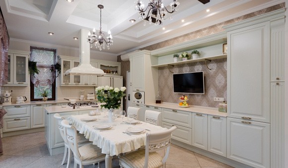 Бежевая кухня во Владивостоке