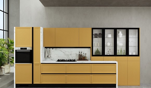 Бежевая кухня в Нальчике