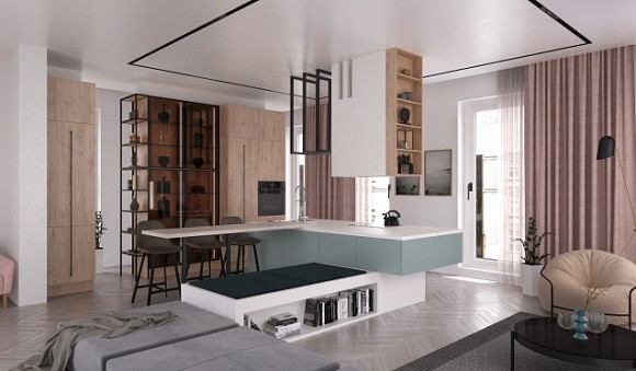 Светлая кухня в Обнинске