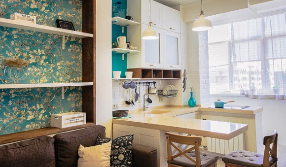 Бежевая кухня во Владивостоке