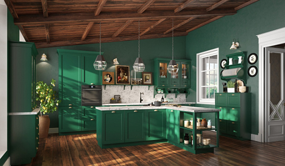 цвет кухонных гарнитуров для современной кухни