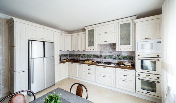 Бежевая кухня в Нальчике