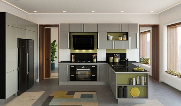 Серая кухня в Санкт-Петербурге