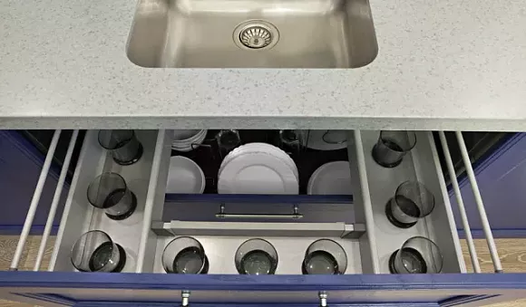 Синяя кухня в Твери