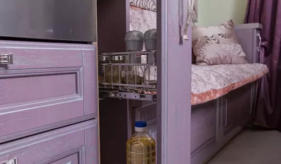 Фиолетовая кухня в Казани