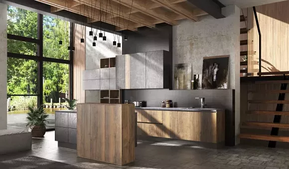 Коричневая кухня в Анапе