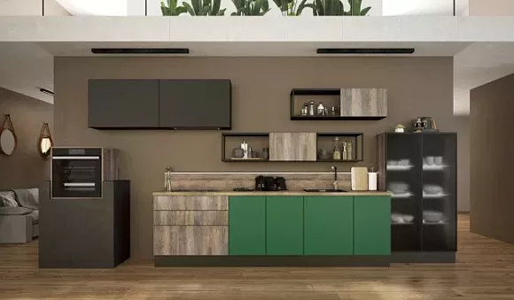 Коричневая кухня в Мурманске